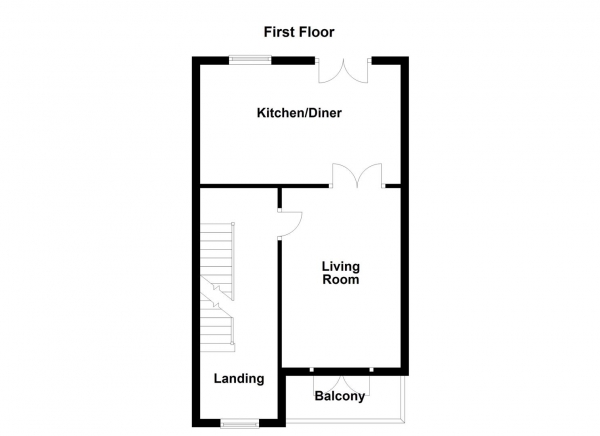 Floor Plan Image for 4 Bedroom Town House for Sale in Sandringham Court, Streethouse, Pontefract