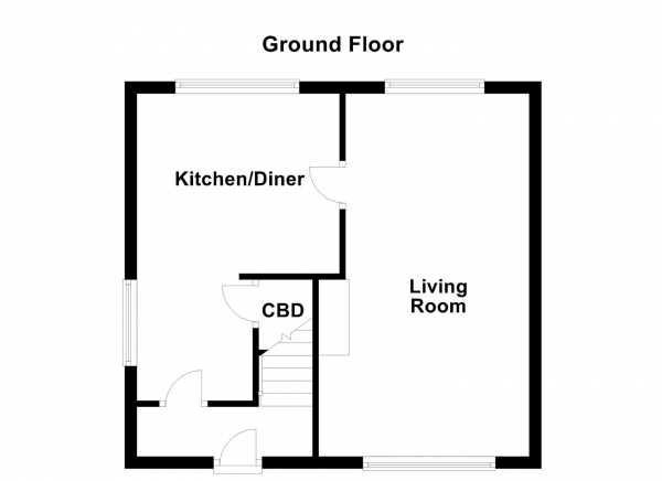 Floor Plan Image for 3 Bedroom Semi-Detached House for Sale in Newstead View, Fitzwilliam, Pontefract