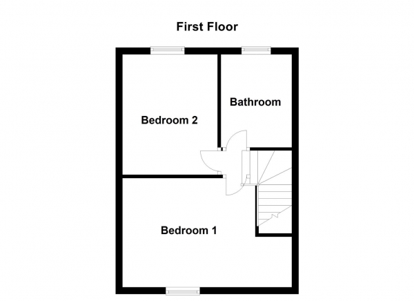 Floor Plan Image for 2 Bedroom Terraced House for Sale in Pauline Terrace, Castleford