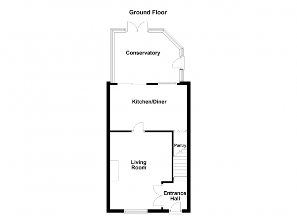 Floor Plan Image for 3 Bedroom Semi-Detached House for Sale in Kendal Close, Castleford