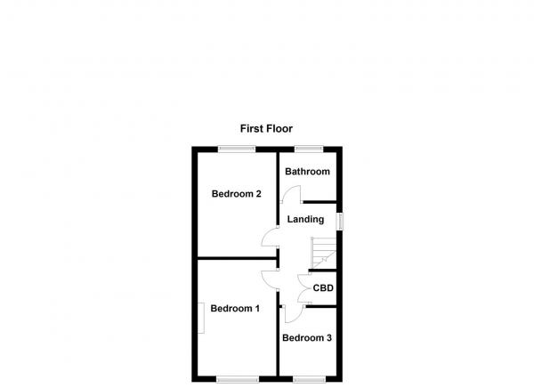 Floor Plan Image for 3 Bedroom Semi-Detached House for Sale in Kendal Close, Castleford