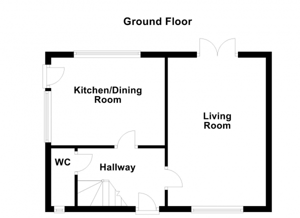 Floor Plan Image for 3 Bedroom Semi-Detached House for Sale in Tombridge Crescent, Kinsley, Pontefract