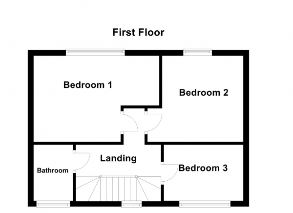 Floor Plan Image for 3 Bedroom Semi-Detached House for Sale in Tombridge Crescent, Kinsley, Pontefract