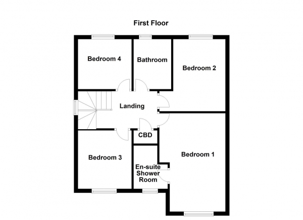 Floor Plan Image for 4 Bedroom Detached House for Sale in Taylor Road, Castleford