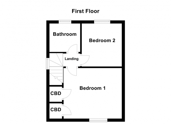 Floor Plan Image for 2 Bedroom Semi-Detached House for Sale in Twain Crescent, Castleford