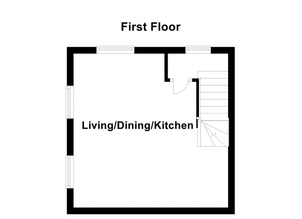 Floor Plan Image for 2 Bedroom End of Terrace House for Sale in Fallbrook Road, Castleford