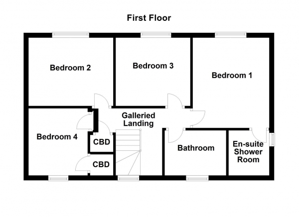 Floor Plan Image for 4 Bedroom Detached House for Sale in Estcourt Road, Darrington, Pontefract