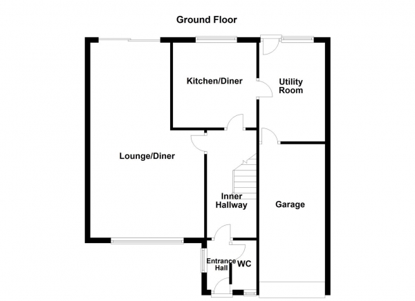 Floor Plan Image for 3 Bedroom Detached House for Sale in Waulk Mill Close, Upton, Pontefract