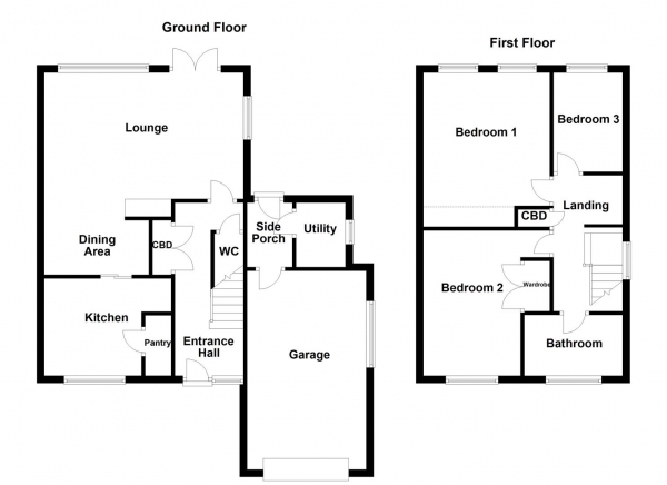 Floor Plan Image for 3 Bedroom Semi-Detached House for Sale in Carleton Road, Pontefract