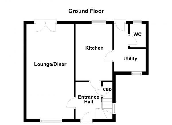 Floor Plan Image for 2 Bedroom Semi-Detached House for Sale in Lea Lane, Featherstone, Pontefract