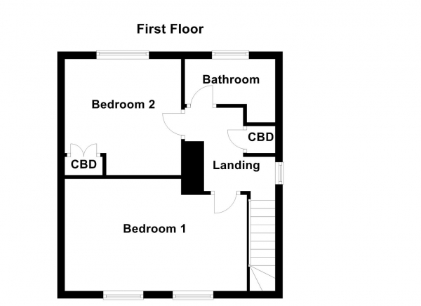 Floor Plan Image for 2 Bedroom Semi-Detached House for Sale in Lea Lane, Featherstone, Pontefract