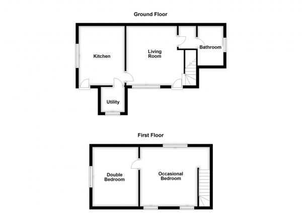 Floor Plan Image for 2 Bedroom Cottage for Sale in Little Smeaton, Pontefract