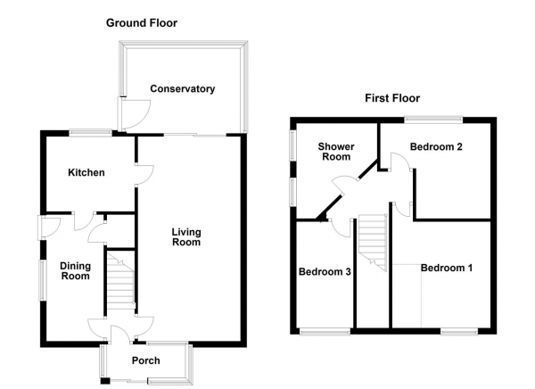 Floor Plan Image for 3 Bedroom Detached House for Sale in Barnes Road, Castleford