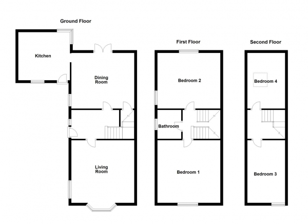 Floor Plan Image for 4 Bedroom Semi-Detached House for Sale in Smawthorne Lane, Castleford