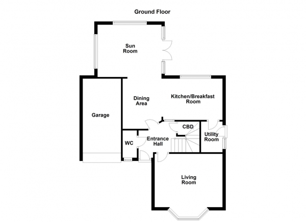 Floor Plan Image for 4 Bedroom Detached House for Sale in Jasmine Gardens, Castleford