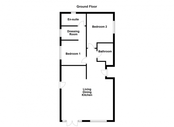 Floor Plan Image for 2 Bedroom Park Home for Sale in West Park Homes, Darrington, Pontefract