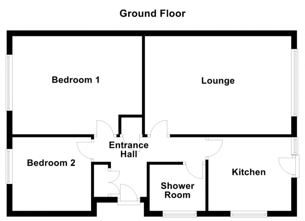 Floor Plan Image for 2 Bedroom Semi-Detached Bungalow for Sale in Fairway Drive, Normanton