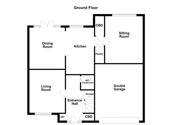 Floor Plan Image for 4 Bedroom Detached House for Sale in Park Avenue, Darrington, Pontefract