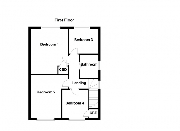 Floor Plan Image for 4 Bedroom Detached House for Sale in Park Avenue, Darrington, Pontefract