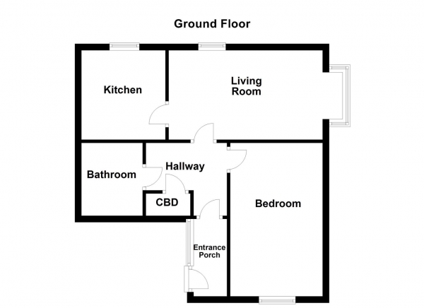 Floor Plan Image for 1 Bedroom Apartment for Sale in Skinner Lane, Pontefract