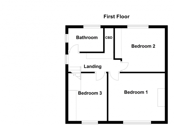 Floor Plan Image for 3 Bedroom Semi-Detached House for Sale in Broadway, Pontefract