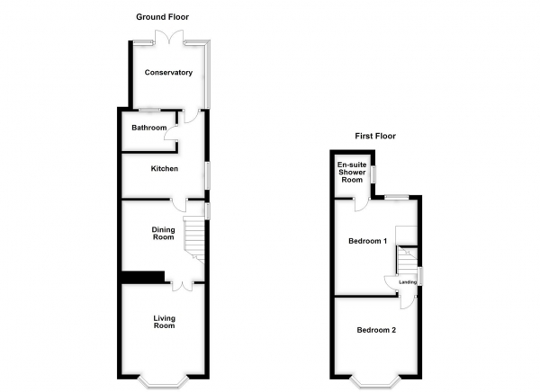 Floor Plan Image for 2 Bedroom Semi-Detached House for Sale in Prospect Avenue, Normanton