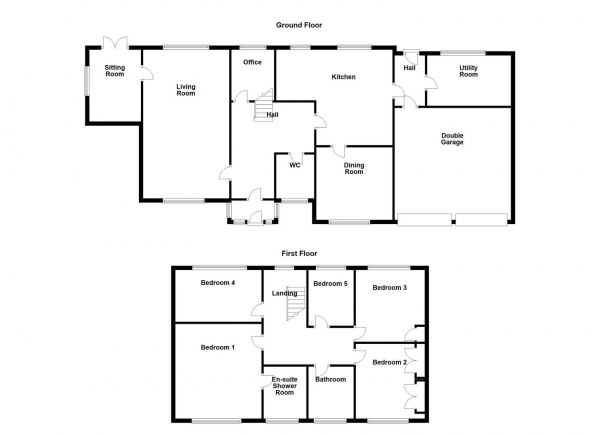 Floor Plan Image for 5 Bedroom Detached House for Sale in Meadow Bank, Ackworth, Pontefract