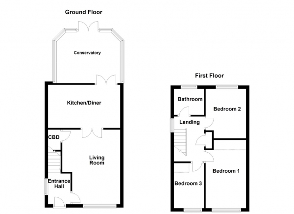 Floor Plan Image for 3 Bedroom Semi-Detached House for Sale in Falmouth Avenue, Normanton