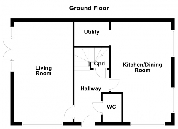 Floor Plan Image for 4 Bedroom Detached House for Sale in Stanley Main Avenue, Featherstone, Pontefract