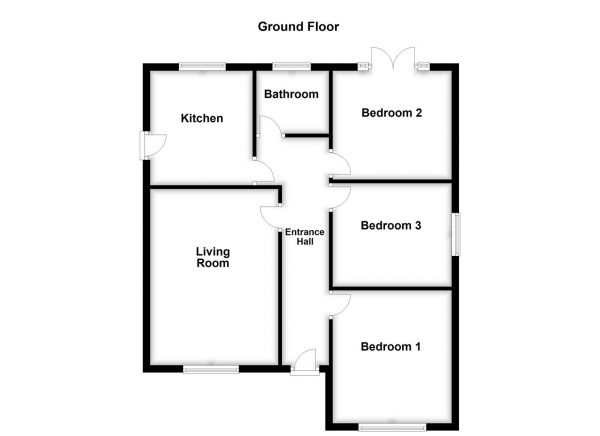 Floor Plan Image for 3 Bedroom Detached Bungalow for Sale in Oakwell Avenue, Pontefract