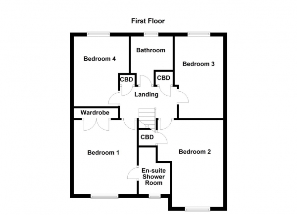 Floor Plan Image for 4 Bedroom Detached House for Sale in Holywell Avenue, Castleford