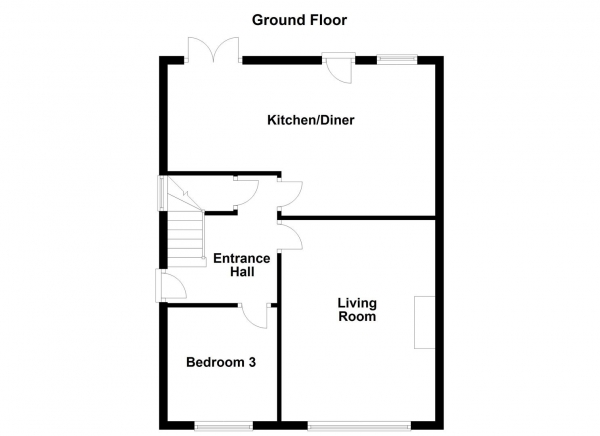 Floor Plan Image for 3 Bedroom Semi-Detached Bungalow for Sale in St. Marys Avenue, Altofts