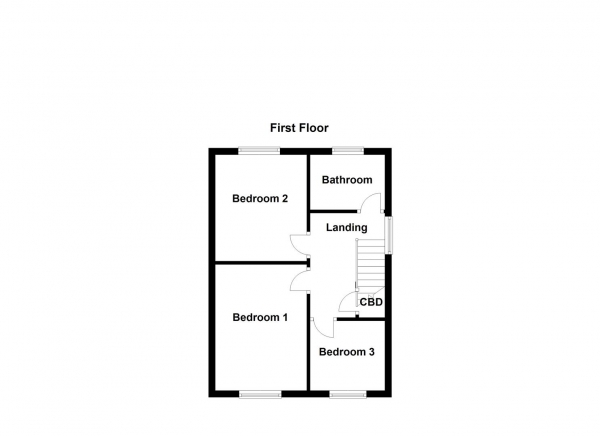 Floor Plan Image for 3 Bedroom Semi-Detached House for Sale in Snydale Grove, Normanton