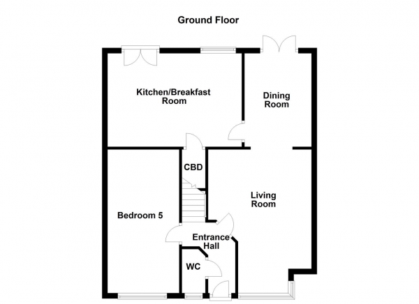 Floor Plan for 4 Bedroom Detached House for Sale in Hazeltine Court, Normanton, WF6, 1RZ - Offers Over &pound375,000