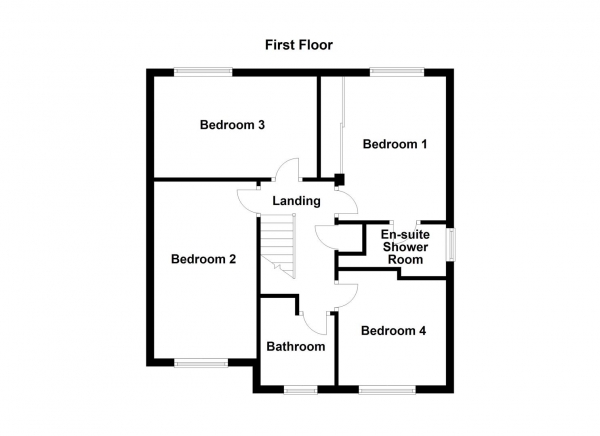 Floor Plan Image for 4 Bedroom Detached House for Sale in Hazeltine Court, Normanton