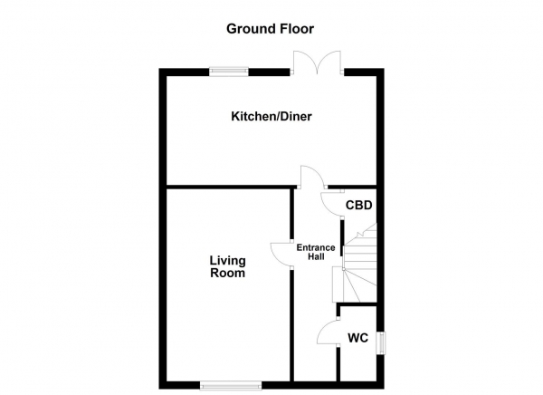 Floor Plan Image for 3 Bedroom Detached House for Sale in Wheldon Road, Castleford