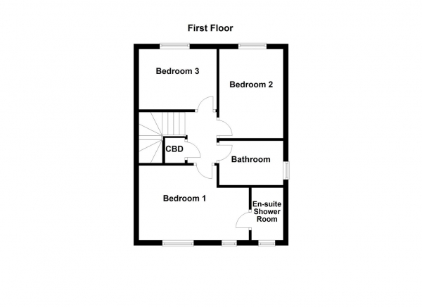 Floor Plan Image for 3 Bedroom Semi-Detached House for Sale in Friarwood Court, Pontefract