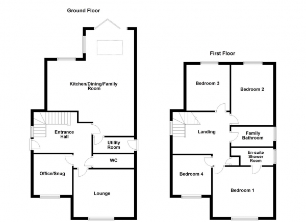 Floor Plan Image for 4 Bedroom Detached House for Sale in Plot 1, Farriers Walk, Pontefract