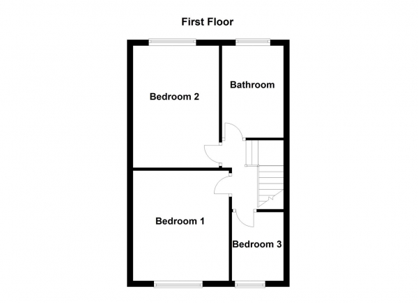 Floor Plan Image for 3 Bedroom Semi-Detached House for Sale in The Crescent, Altofts, Normanton