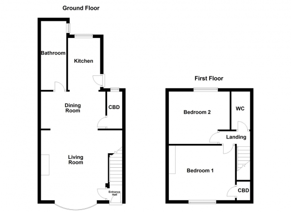 Floor Plan Image for 2 Bedroom Terraced House for Sale in Wheatley Avenue, Normanton