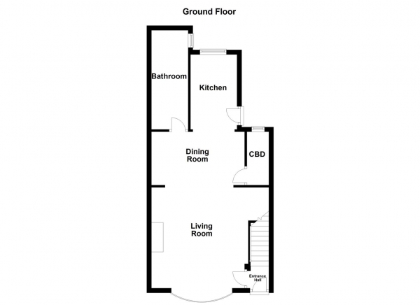 Floor Plan for 2 Bedroom Terraced House for Sale in Wheatley Avenue, Normanton, WF6, 1HN - Offers Over &pound155,000