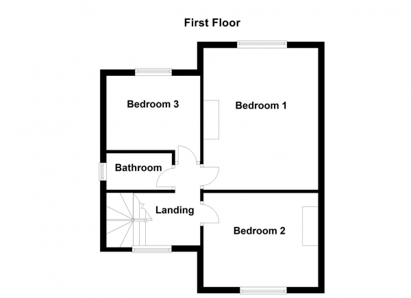 Floor Plan Image for 3 Bedroom Semi-Detached House for Sale in Tombridge Crescent, Kinsley, Pontefract