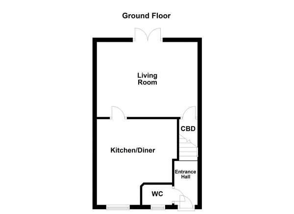 Floor Plan Image for 3 Bedroom Semi-Detached House for Sale in Epsom Close, Castleford