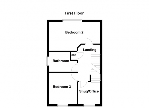 Floor Plan Image for 3 Bedroom Semi-Detached House for Sale in Epsom Close, Castleford