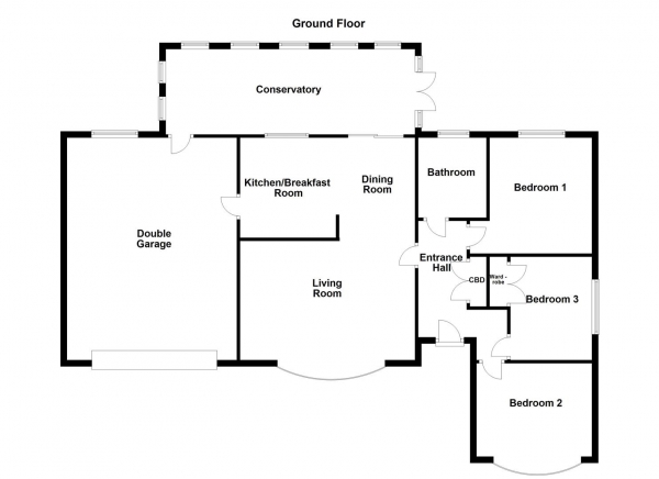 Floor Plan Image for 3 Bedroom Detached Bungalow for Sale in Redhill Gardens, Castleford