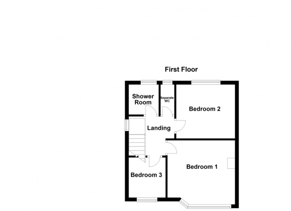 Floor Plan Image for 3 Bedroom Semi-Detached House for Sale in West Lane, Sharlston Common, Wakefield