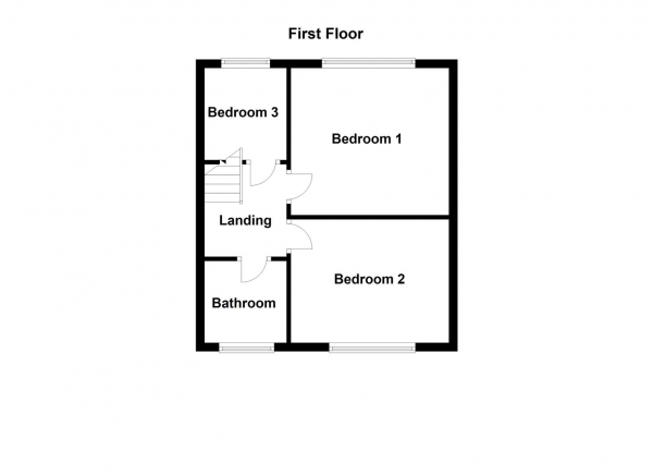 Floor Plan Image for 3 Bedroom Semi-Detached House for Sale in East Street, South Hiendley, Barnsley