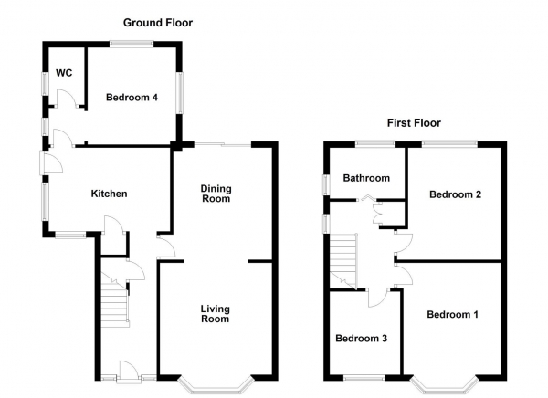 Floor Plan Image for 3 Bedroom Semi-Detached House for Sale in Clarke Crescent, Normanton