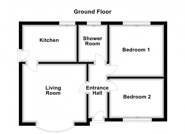 Floor Plan Image for 2 Bedroom Bungalow for Sale in Beech Grove, Kinsley