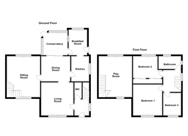 Floor Plan Image for 4 Bedroom Detached House for Sale in Newfield Close, Normanton